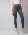 Shop Women's Grey High Rise Skinny Fit Jeans-Front