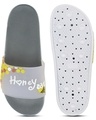 Shop Women's Grey Honey Printed Sliders-Full