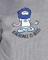 Shop Women's Grey Ignorance Is Bliss Premium Cotton T-shirt-Full