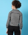 Shop Women's Grey Cropped Jacket-Design