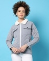 Shop Women's Grey Jacket-Front