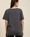Shop Women's Grey Las Vegas Typography Oversized T-shirt-Design