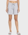 Shop Women's Grey Lounge Shorts-Front