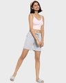 Shop Women's Grey Lounge Shorts-Full