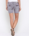 Shop Women's Grey Low Rise Skinny Fit Denim Shorts-Design