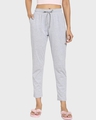 Shop Women's Grey Melange Lounge Pyjamas-Front