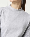 Shop Women's Grey Melange Snug Top