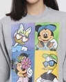 Shop Women's Grey Mickey Graphic Printed Sweatshirt