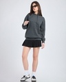 Shop Women's Grey Oversized Hoodies