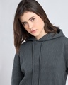Shop Women's Grey Oversized Hoodies