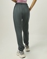 Shop Women's Grey Oversized Joggers-Full