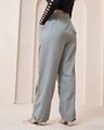Shop Women's Grey Oversized Parachute Pants-Design