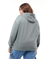 Shop Women's Grey Oversized Plus Size Hoodies-Design