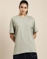 Shop Women's Grey Paris Typography Back Printed Oversized T-shirt-Design