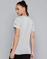 Shop Women's Grey Pause and Reset Typography Slim Fit T-shirt-Design