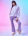 Shop Women's Purple Oversized Plus Size Jacket-Full