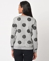 Shop Women's Grey Polka Printed Sweatshirt-Full