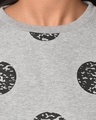 Shop Women's Grey Polka Printed Sweatshirt