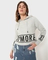 Shop Women's Grey Do More Typography Hoodie-Front