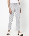 Shop Women's Grey Printed Lounge Pyjamas-Front