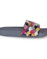 Shop Women's Grey Printed Sliders-Design