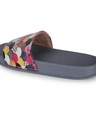 Shop Women's Grey Printed Sliders