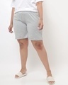 Shop Women's Grey Regular Fit Lounge Shorts-Front
