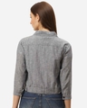 Shop Women's Grey Regular Fit Solid Crop Shacket-Full
