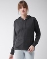 Shop Women's Grey Relaxed Fit Once Is Enough Hooded Sweatshirt
