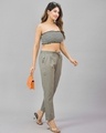 Shop Women's Grey Relaxed Fit Casual Pants-Design