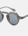 Shop Women's Grey Round Polarised Lens Sunglasses