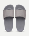 Shop Women's Grey Self Design Sliders-Full