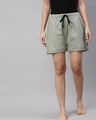 Shop Women's Grey Shorts-Front