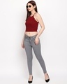 Shop Women's Grey Slim Fit High Rise Clean Look Stretchable Jeans