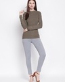 Shop Women's Grey Slim Fit Jeans-Front