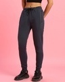 Shop Women's Grey Slim Fit Joggers-Front