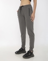 Shop Women's Grey Slim Fit Joggers-Design
