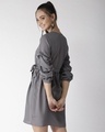 Shop Women's Grey Solid A Line Dress-Design