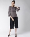 Shop Women's Grey Solid A Line Top-Full