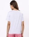 Shop Women's Grey Relaxed Fit Lounge T-shirt-Full