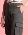 Shop Women's Grey Straight Cargo Pants