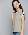 Shop Women's Grey Solid T-shirt-Design