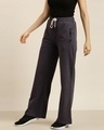 Shop Women's Grey Solid Wide Leg Pants-Design