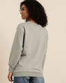 Shop Women's Grey Typography Oversized Sweatshirt-Design