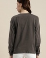 Shop Women's Grey Typography Relaxed Fit T-shirt-Design