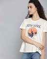 Shop Women's Grey Typography T-shirt-Design