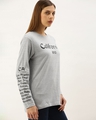 Shop Women's Grey Typography T-shirt-Design