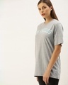 Shop Women's Grey Typography T-shirt-Design