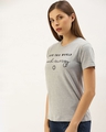 Shop Women's Grey Typography T-shirt-Design