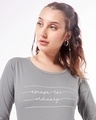 Shop Women's Grey Escape The Ordinary Graphic Printed T-shirt